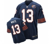 nike nfl jerseys chicago bears #13 Kevin White Throwback blue[Elite]