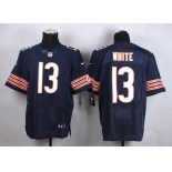 nike nfl jerseys chicago bears #13 white blue[Elite]