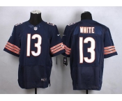 nike nfl jerseys chicago bears #13 white blue[Elite]