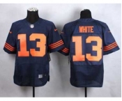 nike nfl jerseys chicago bears #13 white blue[Elite][white]][number orange]