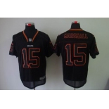 nike nfl jerseys chicago bears #15 brandon marshall black[Elite lights out]