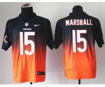 nike nfl jerseys chicago bears #15 brandon marshall blue-orange[Elite drift fashion][second version]