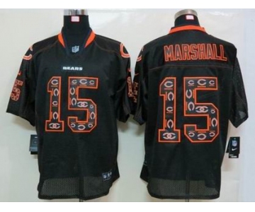 nike nfl jerseys chicago bears #15 marshall black[Elite united sideline]