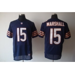 nike nfl jerseys chicago bears #15 marshall blue[marshall][elite]