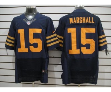 nike nfl jerseys chicago bears #15 marshall dk.blue[Elite]