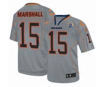 nike nfl jerseys chicago bears #15 marshall grey[Elite lights out 50th Patch]