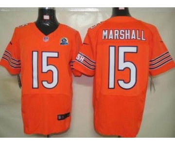 nike nfl jerseys chicago bears #15 marshall orange[Elite 50th Patch]