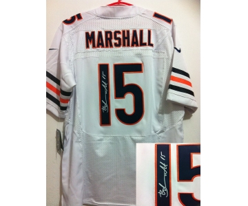 nike nfl jerseys chicago bears #15 marshall white[Elite signature]