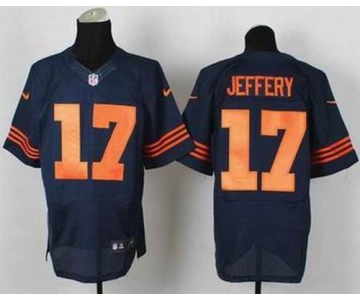 nike nfl jerseys chicago bears #17 jeffery blue[Elite][number orange]