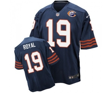 nike nfl jerseys chicago bears #19 Eddie-royal Throwback blue[Elite]