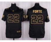 nike nfl jerseys chicago bears #22 matt forte black gold collection[Elite]