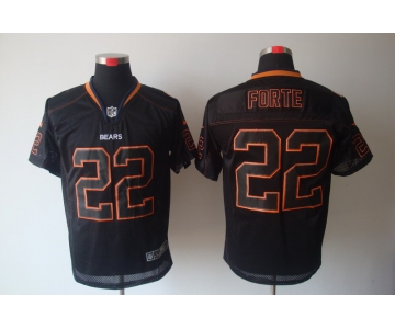 nike nfl jerseys chicago bears #22 matt forte black[Elite lights out]