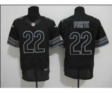 nike nfl jerseys chicago bears #22 matt forte black[Elite]