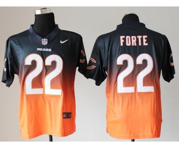 nike nfl jerseys chicago bears #22 matt forte blue-orange[Elite drift fashion][second version]