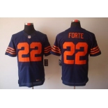 nike nfl jerseys chicago bears #22 matt forte blue[Elite orange number]