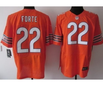 nike nfl jerseys chicago bears #22 matt forte orange[Elite]