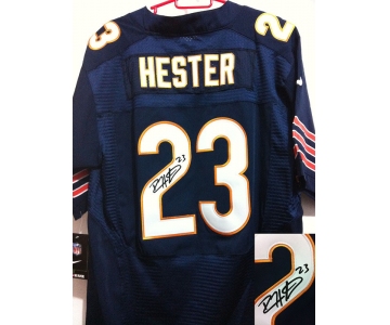 nike nfl jerseys chicago bears #23 hester blue[Elite signature]