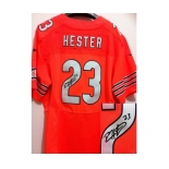 nike nfl jerseys chicago bears #23 hester orange[Elite signature]