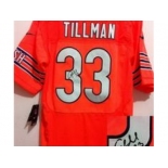 nike nfl jerseys chicago bears #33 charles tillman orange [Elite signature]