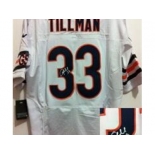 nike nfl jerseys chicago bears #33 charles tillman white [ Elite signature]