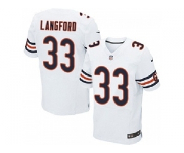 nike nfl jerseys chicago bears #33 jeremy langford white[Elite][langford]