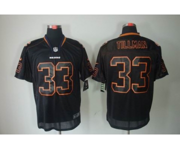 nike nfl jerseys chicago bears #33 tillman black[Elite lights out]