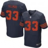 nike nfl jerseys chicago bears #33 tillman blue[Elite orange number]