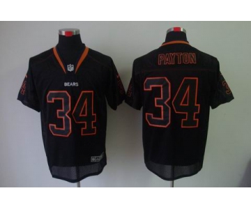 nike nfl jerseys chicago bears #34 payton black[Elite lights out]