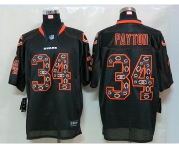 nike nfl jerseys chicago bears #34 payton black[Elite united sideline]