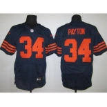 nike nfl jerseys chicago bears #34 payton blue[Elite orange number]