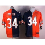 nike nfl jerseys chicago bears #34 payton orange-blue[Elite split]