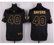 nike nfl jerseys chicago bears #40 sayers black gold collection[Elite]