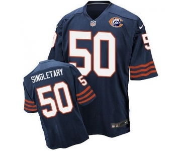 nike nfl jerseys chicago bears #50 Mike Singletary Throwback blue[Elite][Singletary]