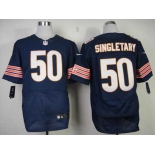 nike nfl jerseys chicago bears #50 singletary blue[Elite]