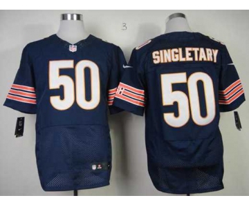 nike nfl jerseys chicago bears #50 singletary blue[Elite]