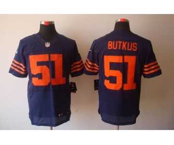 nike nfl jerseys chicago bears #51 butkus blue[Elite orange number]