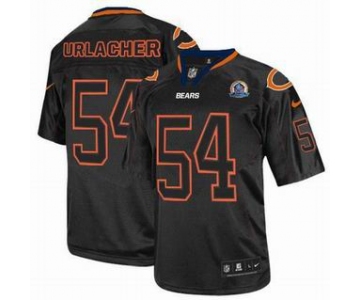 nike nfl jerseys chicago bears #54 urlacher black[Elite lights out 50th Patch]