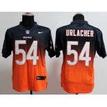 nike nfl jerseys chicago bears #54 urlacher blue-orange[Elite drift fashion][second version]