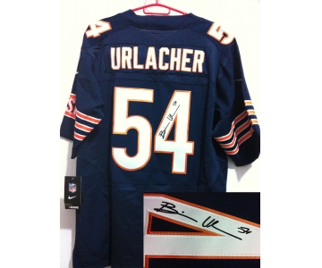 nike nfl jerseys chicago bears #54 urlacher blue[Elite signature]