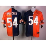 nike nfl jerseys chicago bears #54 urlacher orange-blue[Elite split]