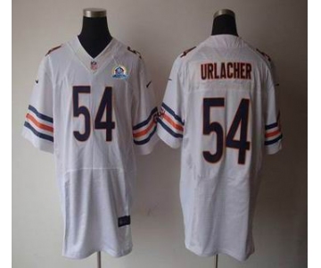 nike nfl jerseys chicago bears #54 urlacher white[Elite 50th Patch]