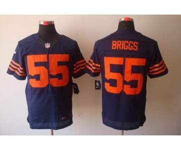 nike nfl jerseys chicago bears #55 lance briggs blue[Elite orange number]