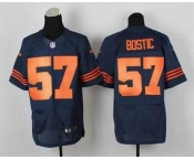 nike nfl jerseys chicago bears #57 bostic blue[Elite][number orange][bostic]