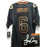 nike nfl jerseys chicago bears #6 cutler black[Elite lights out signature]