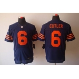 nike nfl jerseys chicago bears #6 cutler blue[Elite orange number]