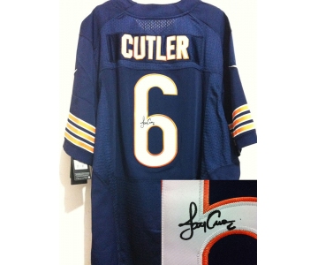 nike nfl jerseys chicago bears #6 cutler blue[Elite signature]