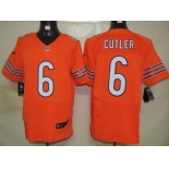 nike nfl jerseys chicago bears #6 cutler orange[elite]