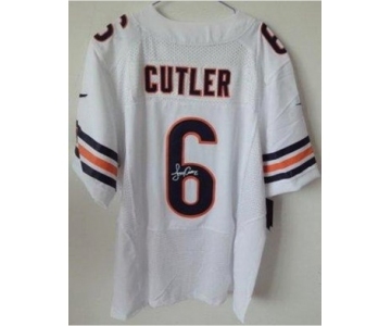 nike nfl jerseys chicago bears #6 cutler white[Elite signature]