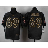 nike nfl jerseys chicago bears #69 allen black[Elite gold lettering fashion]