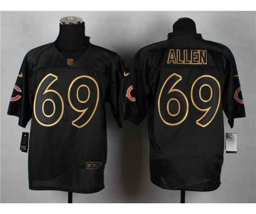 nike nfl jerseys chicago bears #69 allen black[Elite gold lettering fashion]